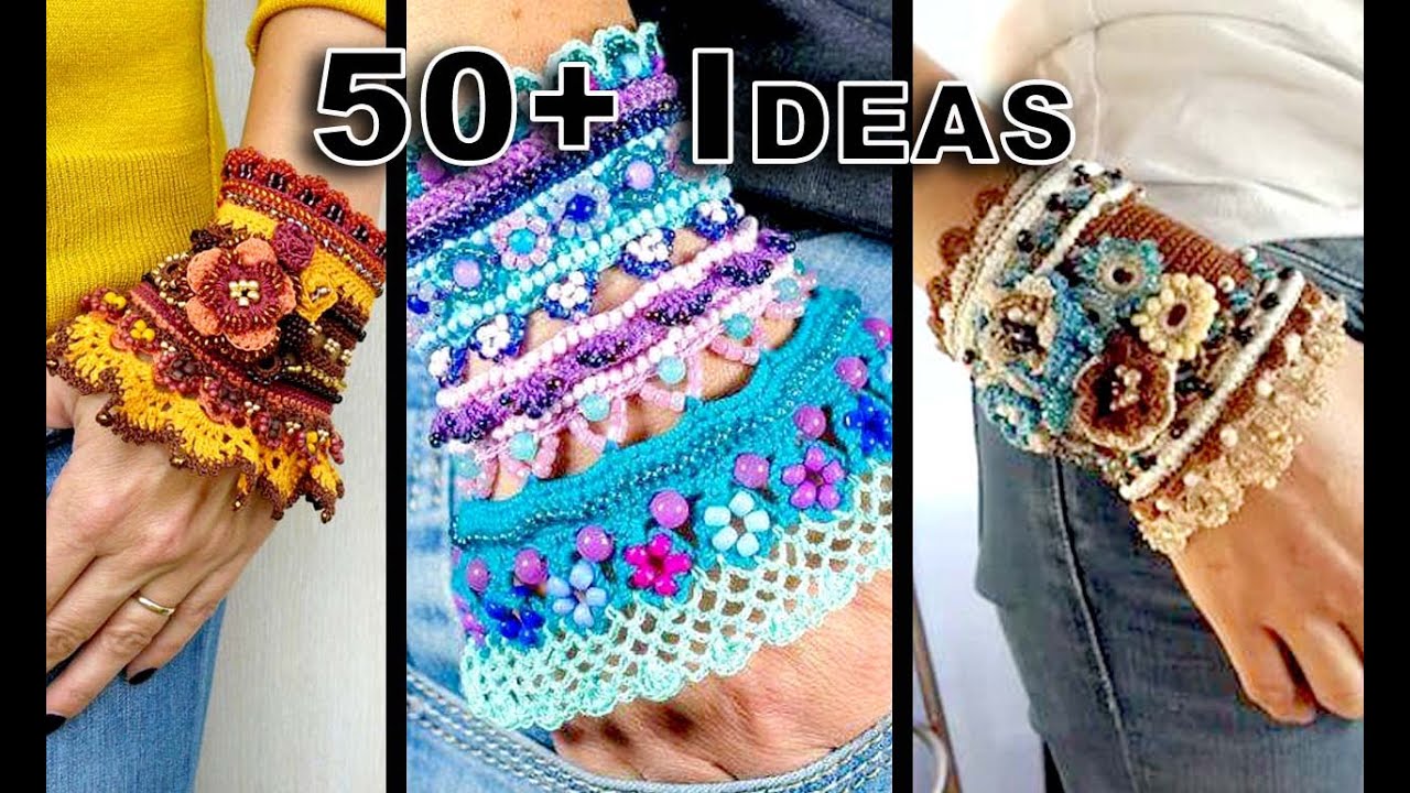 50+ Unique CROCHET BRACELETS  to Get Inspiration From | Cuffs | ep2