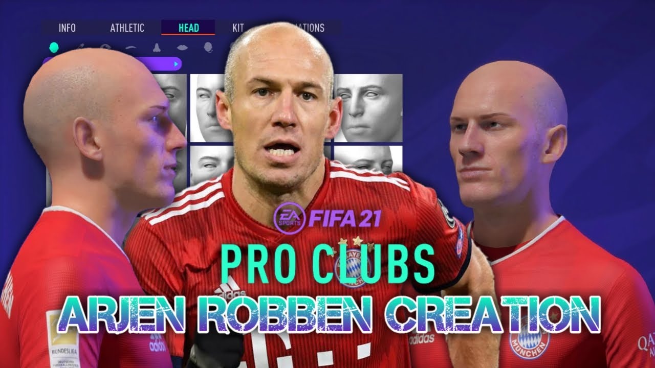 FIFA 21 Arjen Robben Pro Clubs Creation