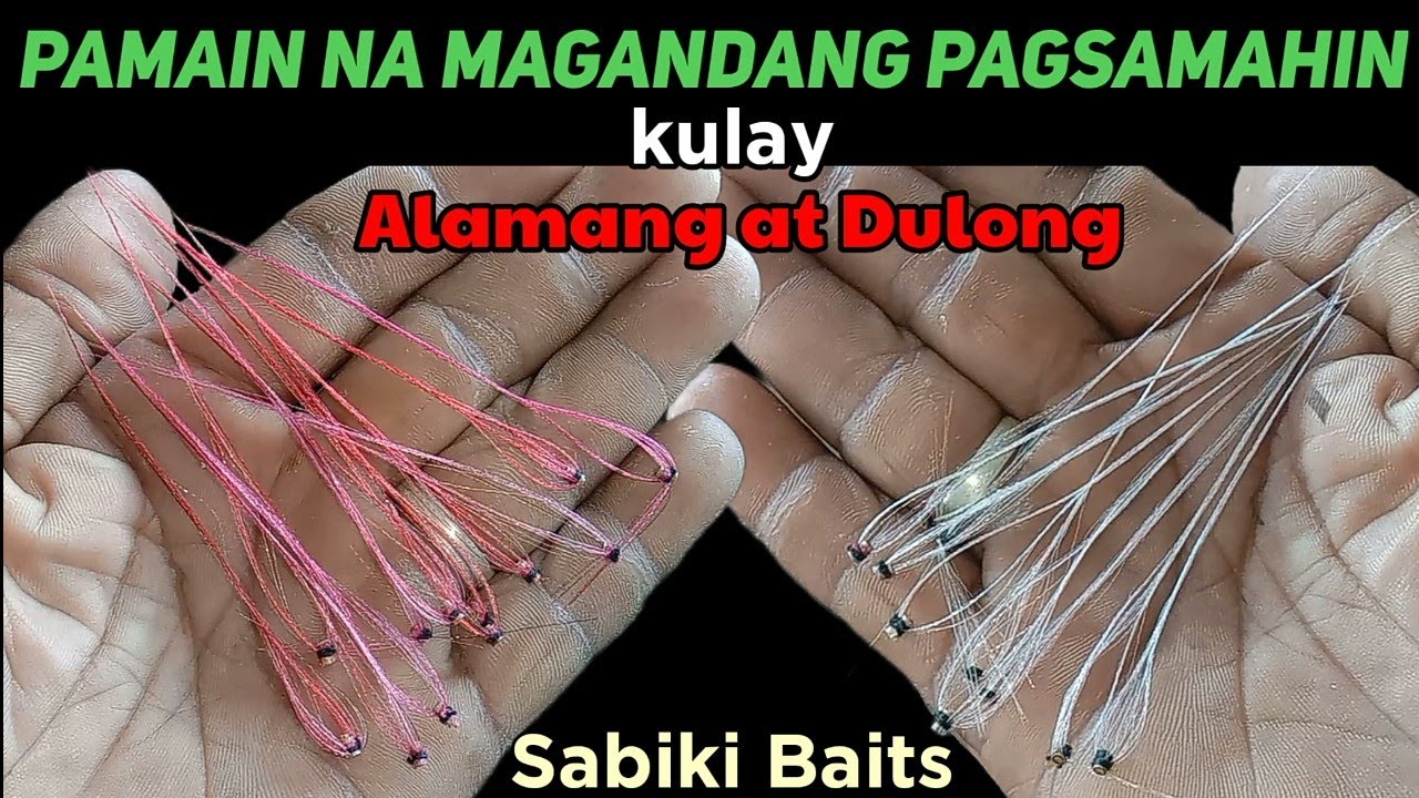 Secret Revealed of my Sabiki Fishing Bait  || Sikreto ng kulay Alamang at Dulong na Pamain 💯