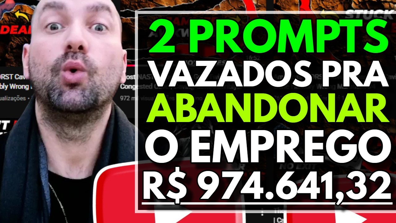 🔄 COM ESSES 2 PROMPTS VAZADOS VOCÊ MONETIZA COM UM VÍDEO QUALQUER NICHO DE CANAL DARK EM 2026