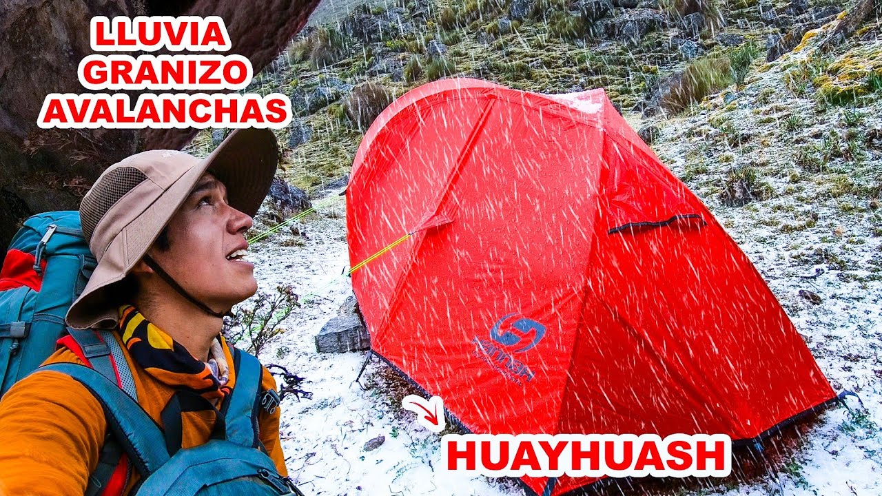FUERTE GRANIZADA NOS LLEGA DE IMPREVISTO | HUAYHUASH, Jordy Aventurero