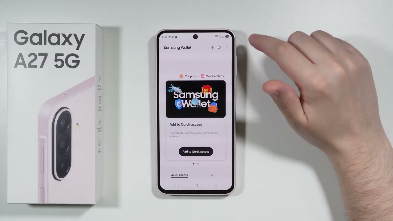 Samsung Galaxy A27: как отключить свайп вверх для Samsung Wallet