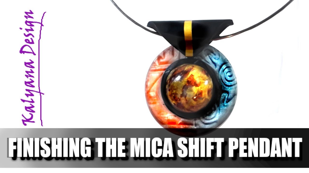 Mica shift pendant using Cernit (2) - 614