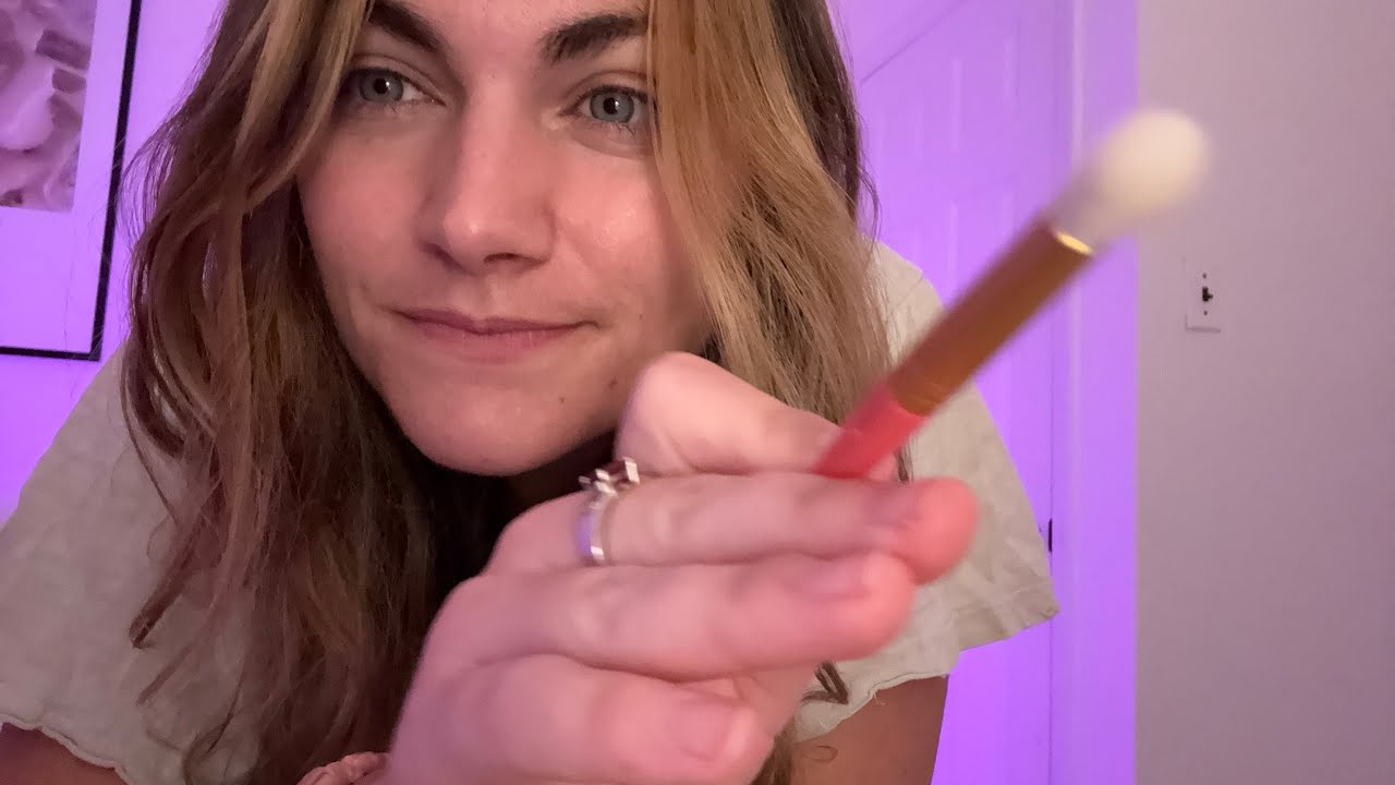 ASMR makeup 💖 w/ layered sounds