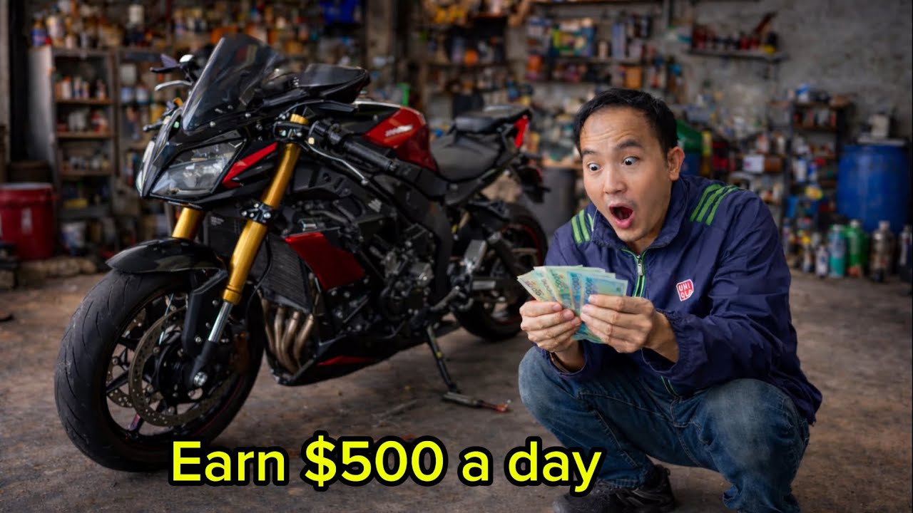 The story of motorcycle restoration — earning $500 a day that you wouldn't expect.