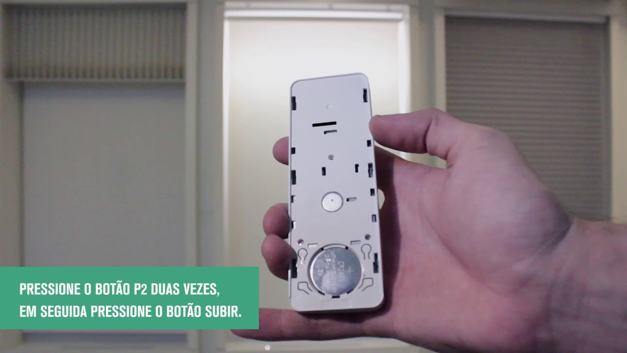 Programação Inicial do Controle Remoto | Ação Persianas