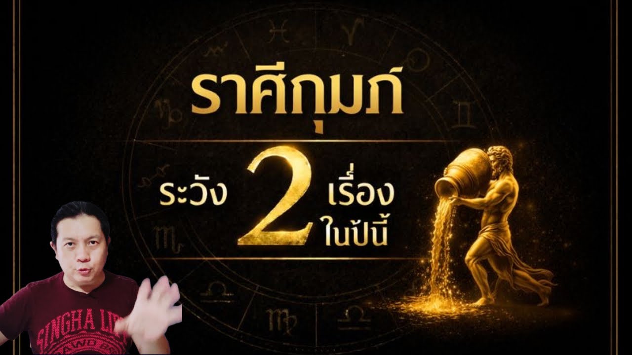 “ปีนี้ราศีกุมภ์ : ต้องระวัง 2 เรื่องนี้ให้มากที่สุด” by ณัฐ นรรัตน์