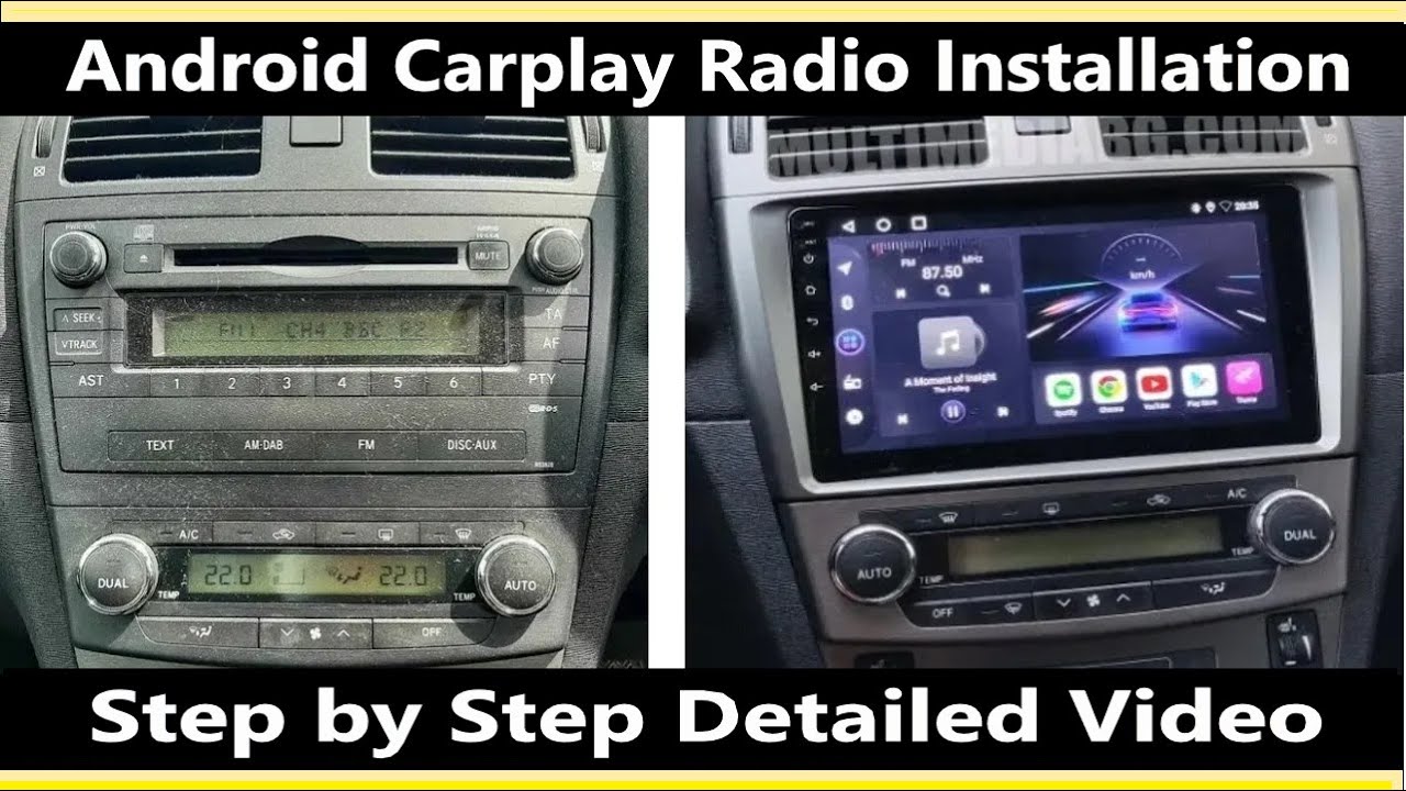 Инструкция по установке автомагнитолы Android Carplay на Toyota Avensis T27 2008-2015