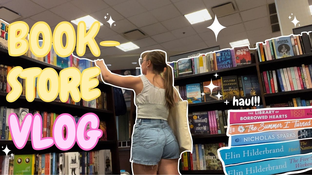 summer bookstore vlog 📚🏖️☀️ | book shopping, haul, & summer reads