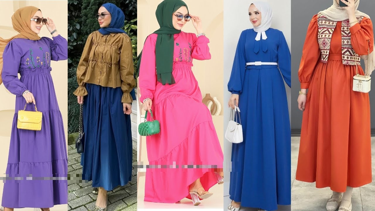 ملابس العيد 2025 للمحجبات 🌺 تنسيقات تركية كلاص 🌺 Hijabi girl 🌺 hijab tutorial 🌺 femmes voilées ✨