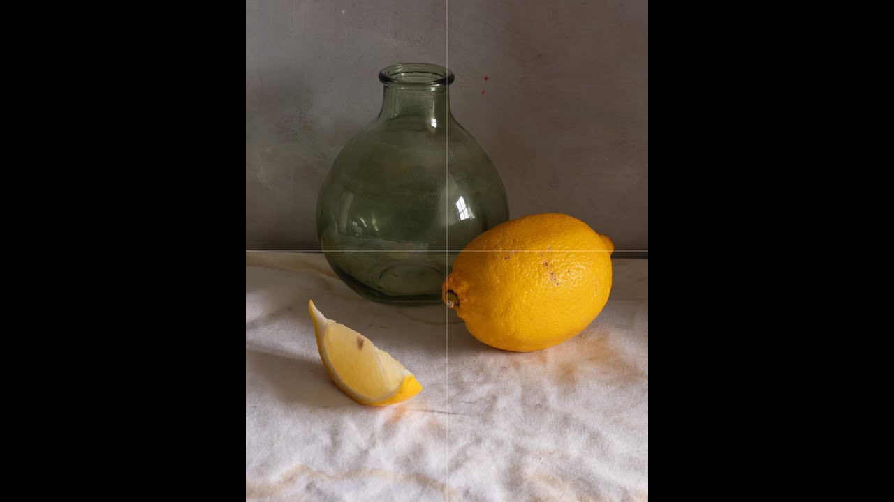 Friday Live: Oil Painting demonstration - Lemon Slice and a Glass Bottle