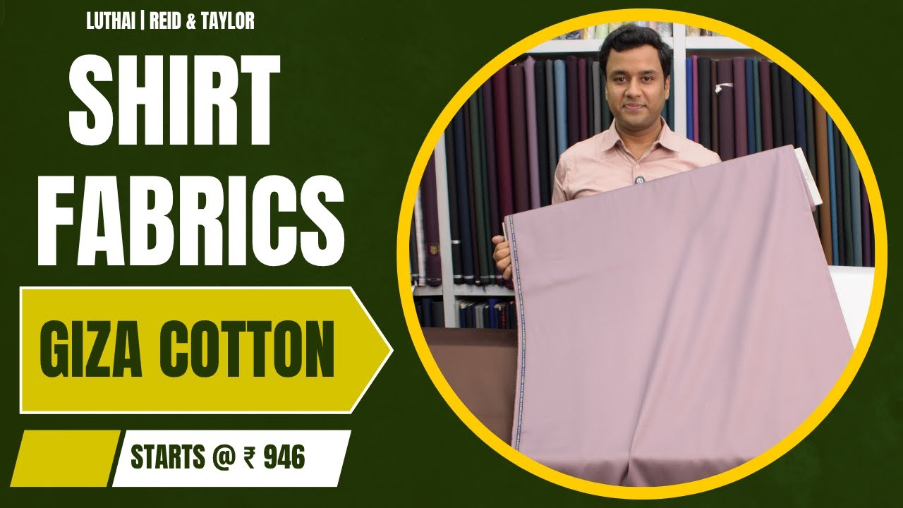 Best Luxury Giza Cotton Formal & Casual Solids Shirt Fabrics | Luthai & Reid & Taylor