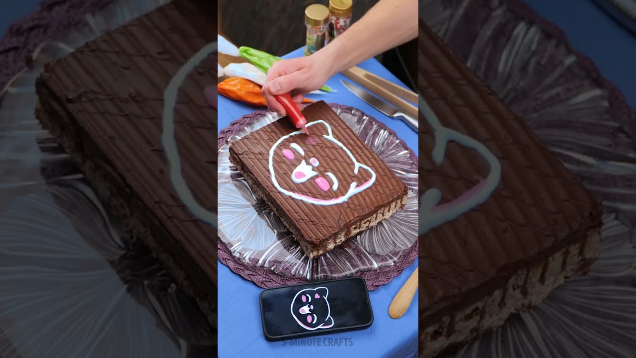 🎂🤯 We Let a Gadget Design the Cake&hellip; And WOW! 🔧🍰 #gadget #dessert #lifehacks