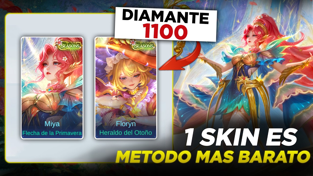 MÉTODO MÁS BARATO ESTACIONES ETERNAS MIYA & FLORYN | 1 O 2 SKINS MLBB