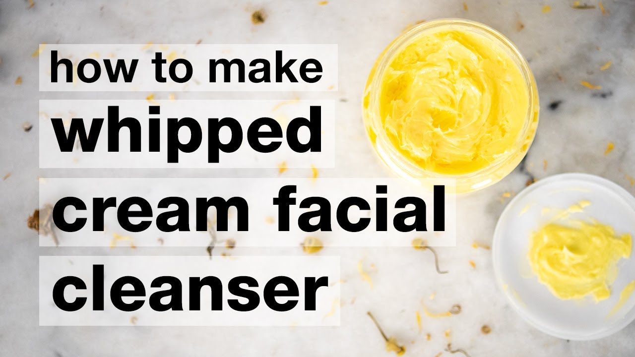 How to Make a DIY Whipped Cream Calendula Facial Cleanser // Humblebee & Me