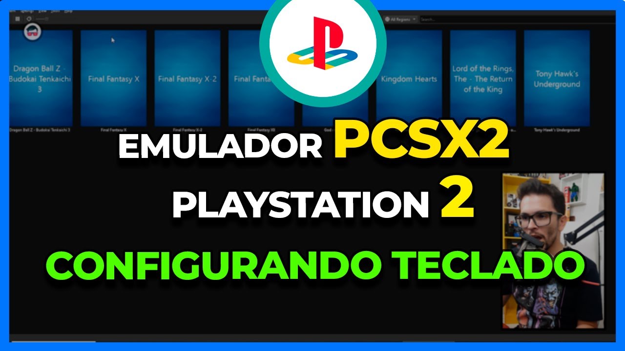USANDO o TECLADO no Emulador PlayStation 2, o  PCSX2,  para JOGAR no PC os JOGOS ANOS 2000