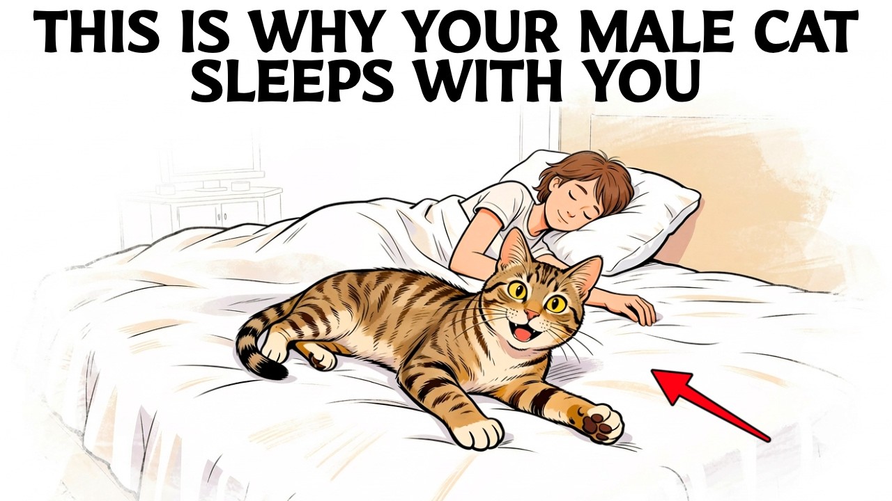 If Your Male Cat Sleeps With You, Here Is What It Really Means...