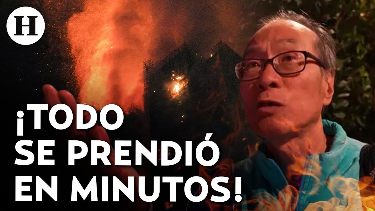¡Así empezó el infierno! Revelan video del origen del incendio en Hong Kong que ha dejado 65 muertos