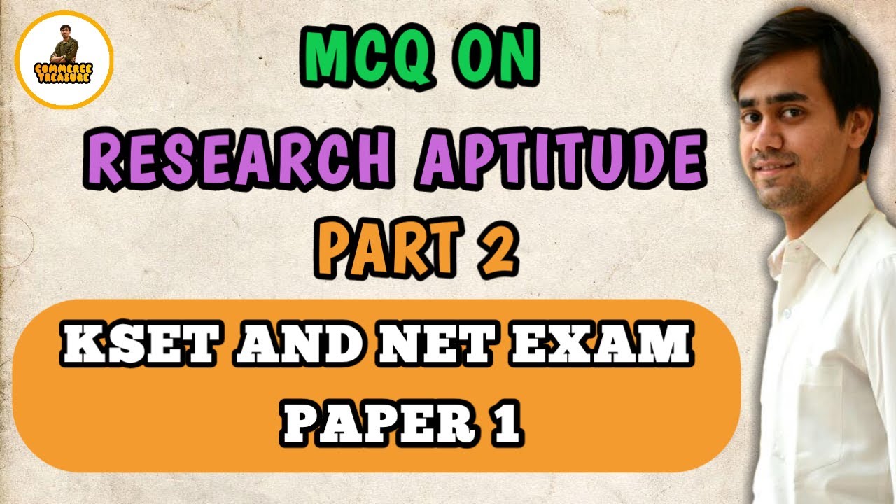 Research Aptitude Paper 1 MCQ for upcoming NET and KSET exam 2021. PART 2. KSET Commerce paper.