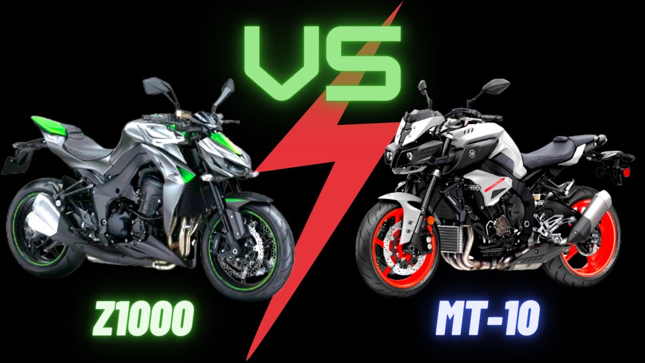 Kawasaki Z1000 против Yamaha MT-10 | 1000CC Supernaked Showdown