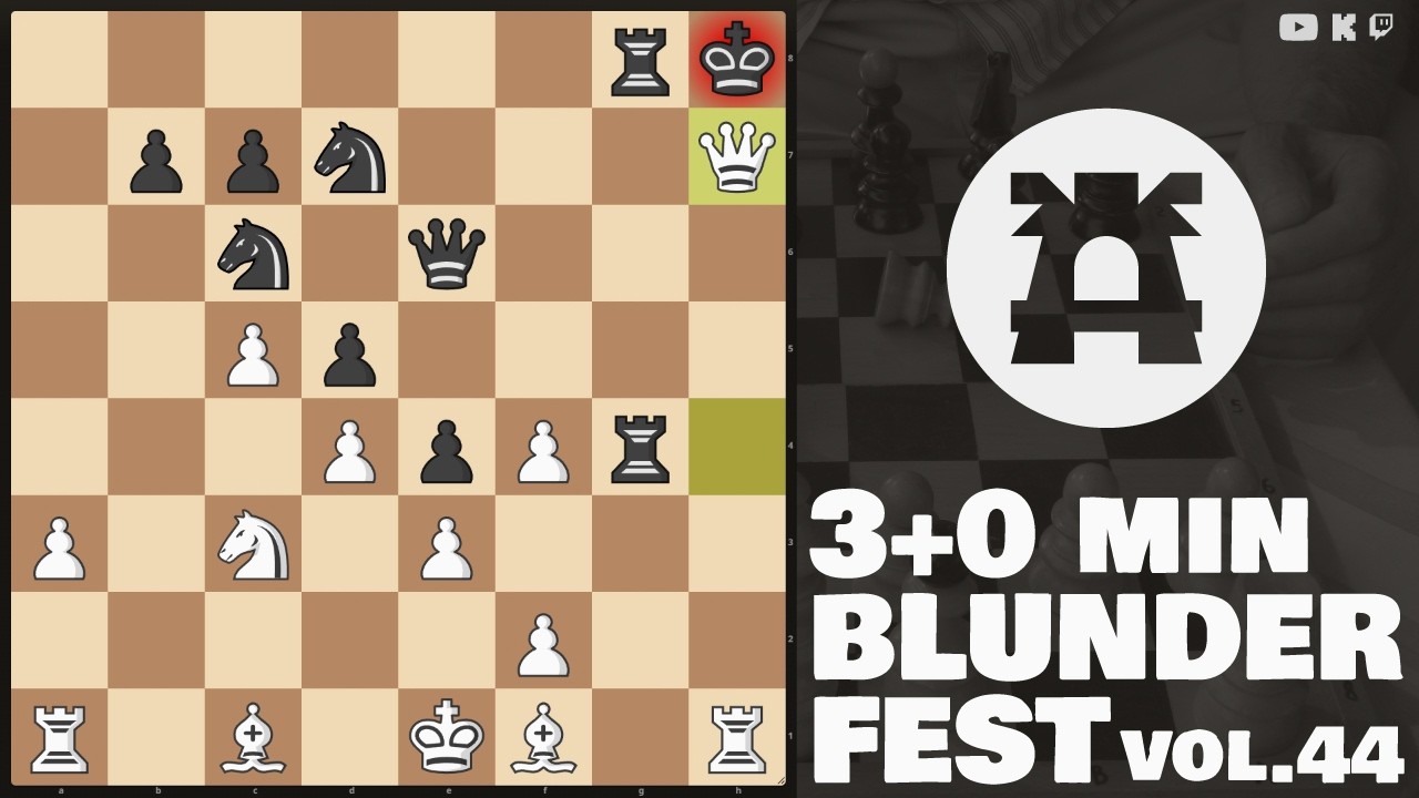 🔥 BLUNDER FEST Vol. 44 | 3-Min Blitz Chaos LIVE | Lichess.org