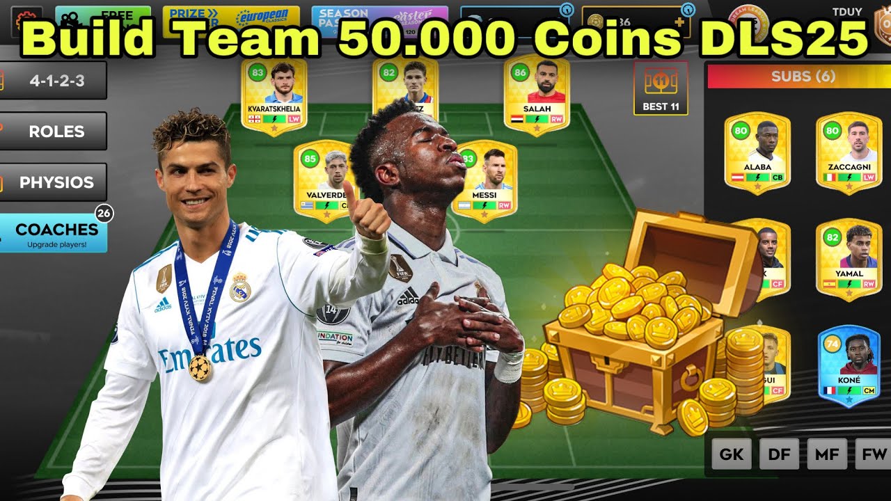 Build Team 50.000 Coins DLS25