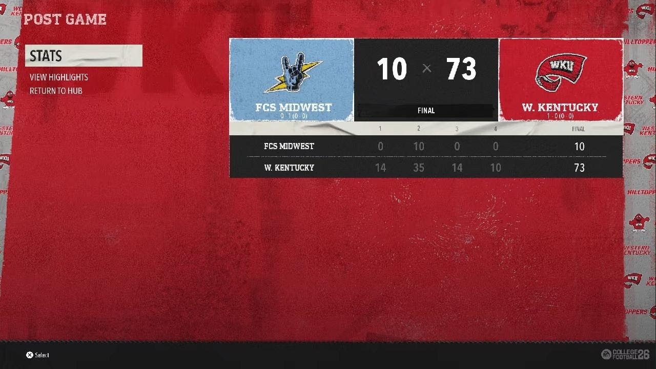 EA SPORTS College Football 26 wku rebuild ep 2 