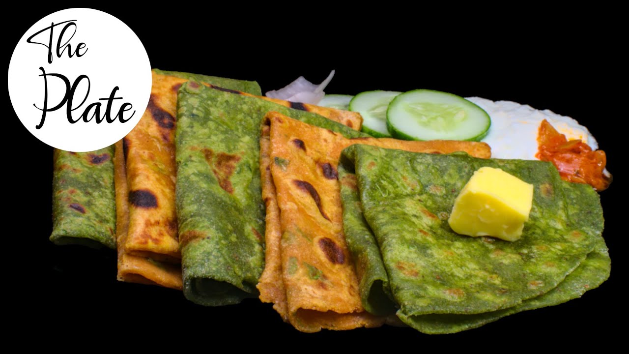Healthy Weight Loss Paratha Recipes | Spinach Paratha | Sweet Potato Paratha | The Plate