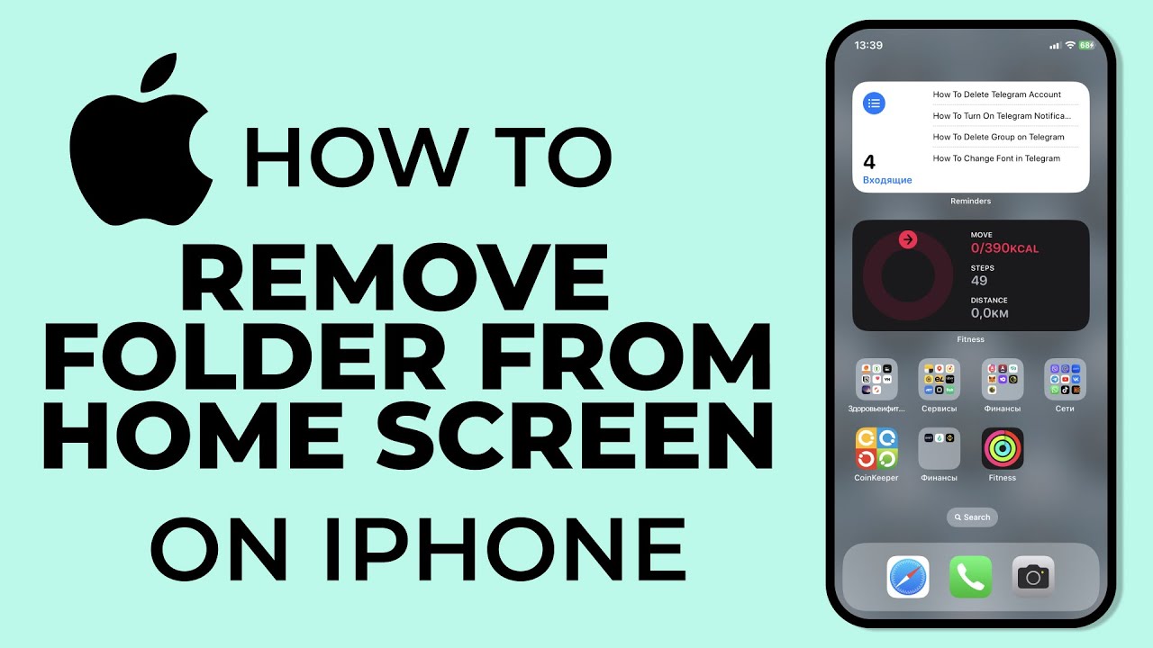 How To Remove Folder from Home Screen on iPhone