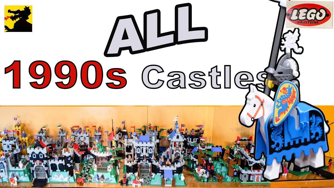 LEGO 1990s Castles - 6081, 6075, 6086, 6082, 6090, 6079, 6097
