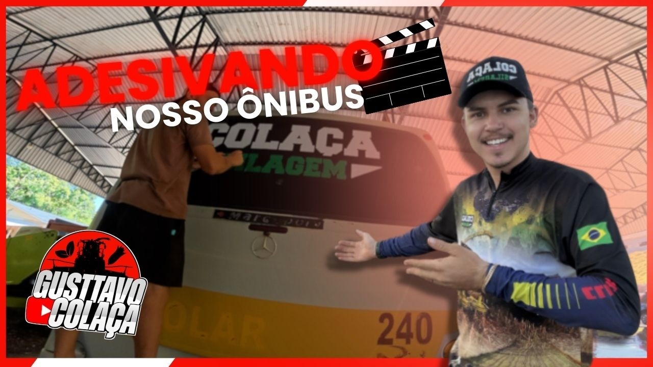 ADESIVANDO NOSSO ÔNIBUS!