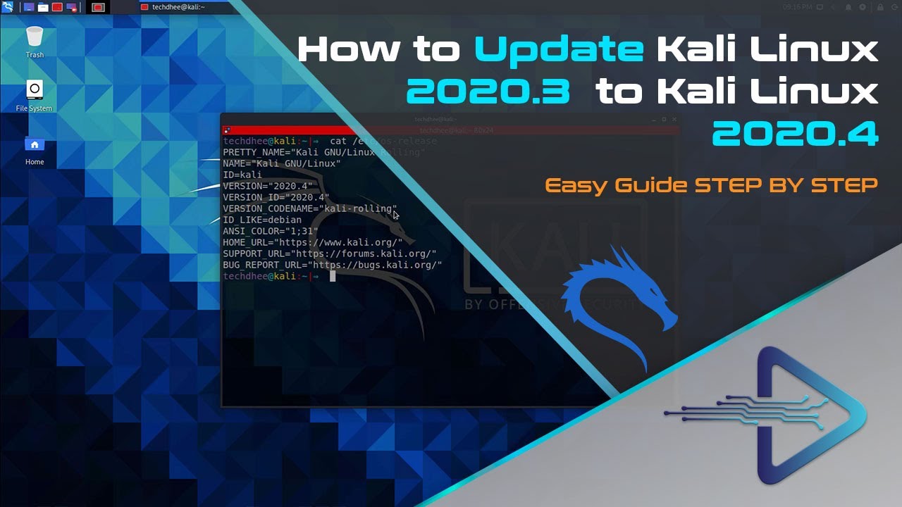 How To Update & Upgrade Kali Linux 2020.3 to Kali Linux 2020.4