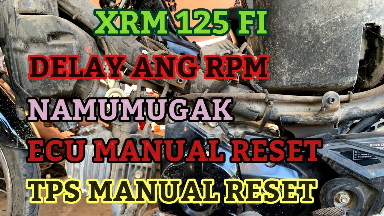XRM 125 FI ECU MANUAL RESET