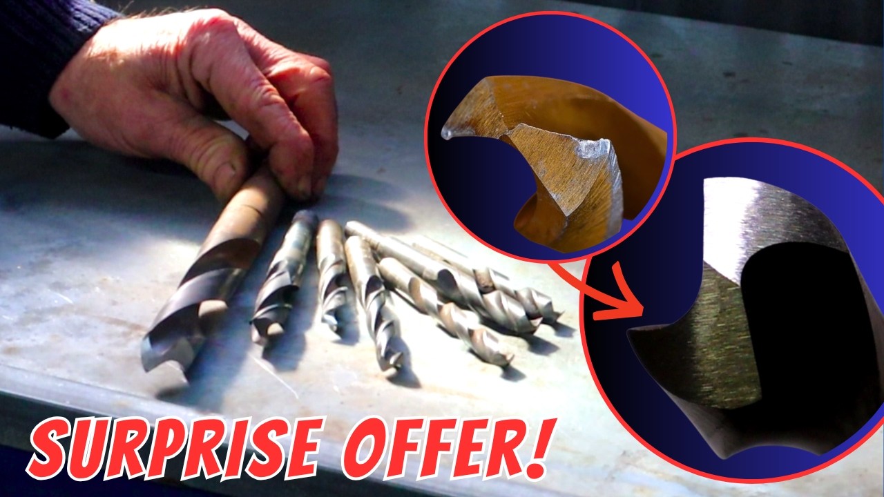 DIY Drill Bit Sharpening - If you don't improve, free course!