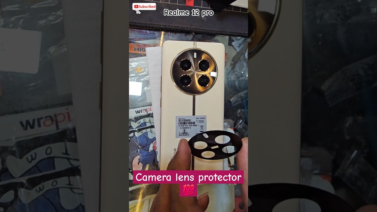 Realme 12 pro camera lens protector | camera glass #cameralens #shorts #ytshorts #trending