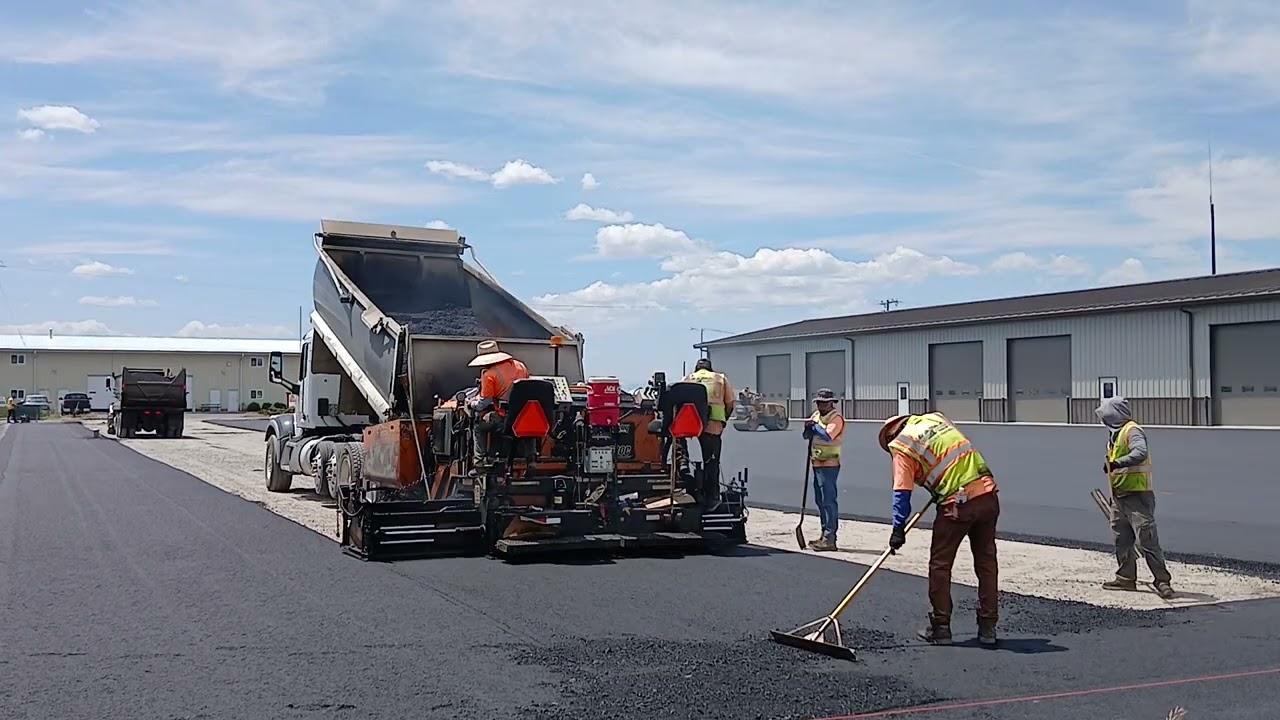Parking lot pave