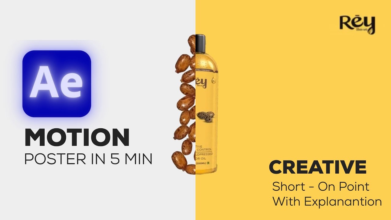 YES! Motion Poster in JUST 5 MIN - After Effects Tutorial