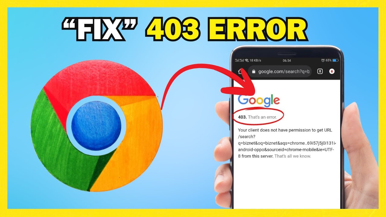 Как исправить ошибку «403 Forbidden» в Google Chrome для Android