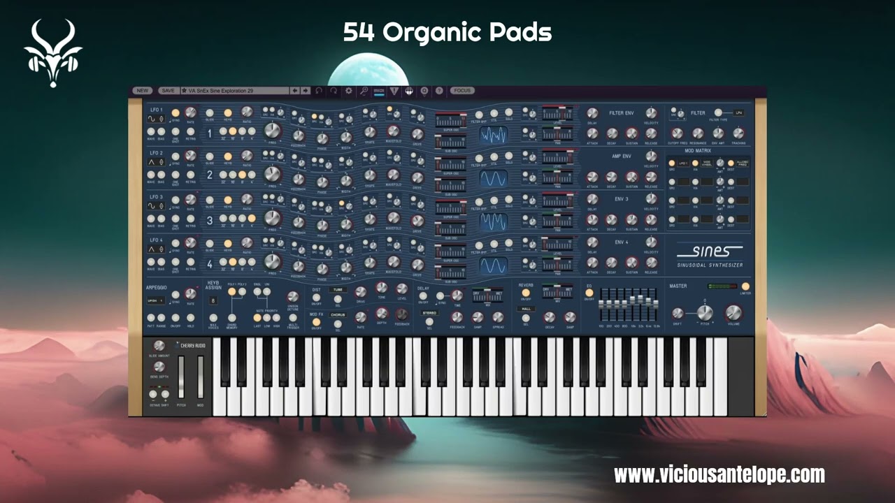 Cherry Audio Sines Presets by Vicious Antelope - Sine Explorations Organic Synth Pads