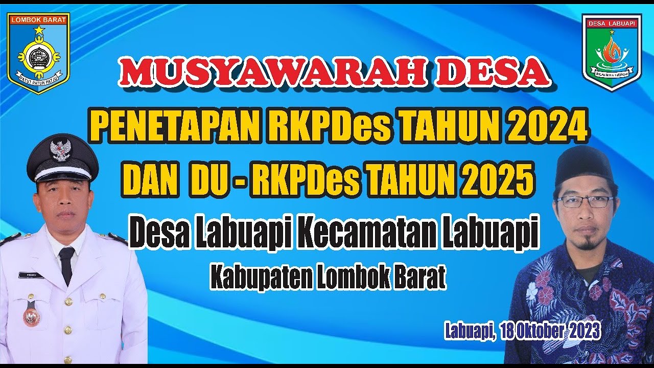 PENGESAHAN RKPDes 2024 DAN DU-RKPDes 2025