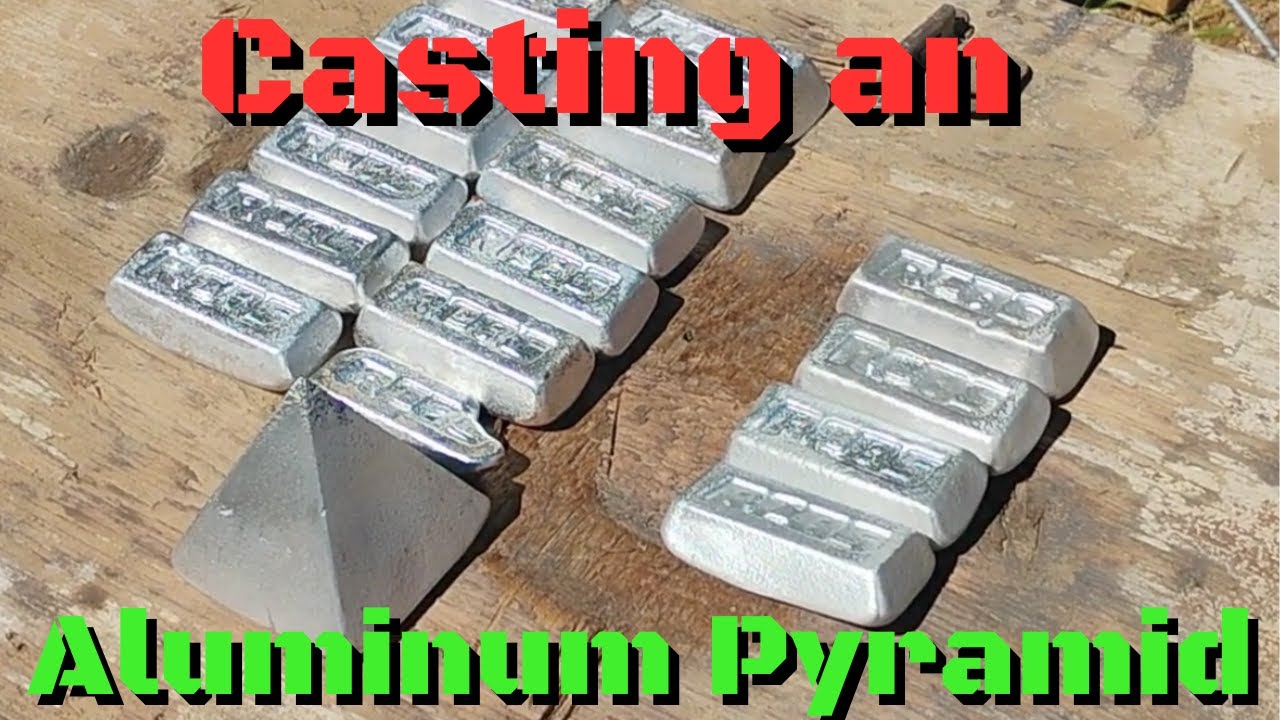 Casting an Aluminum Pyramid and using a new mold - ASMR - Aluminum - Melting - Casting