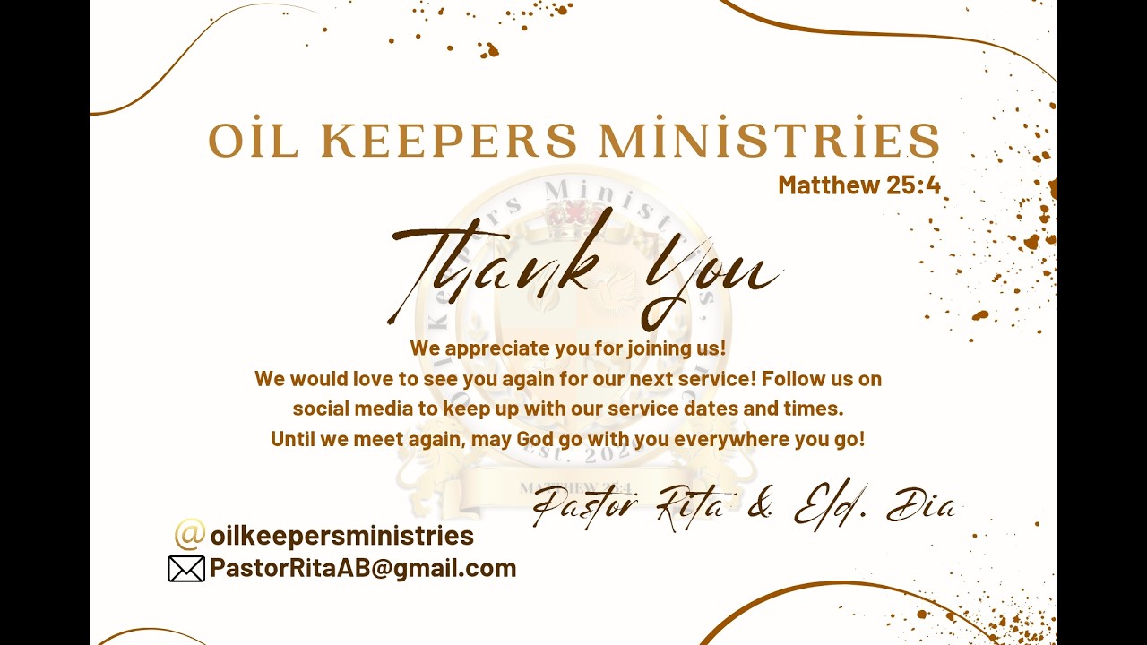 Fresh Oil Prayer and Worship Service
