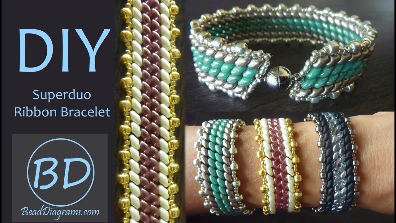 Tutorial - Superduo Ribbon Bracelet