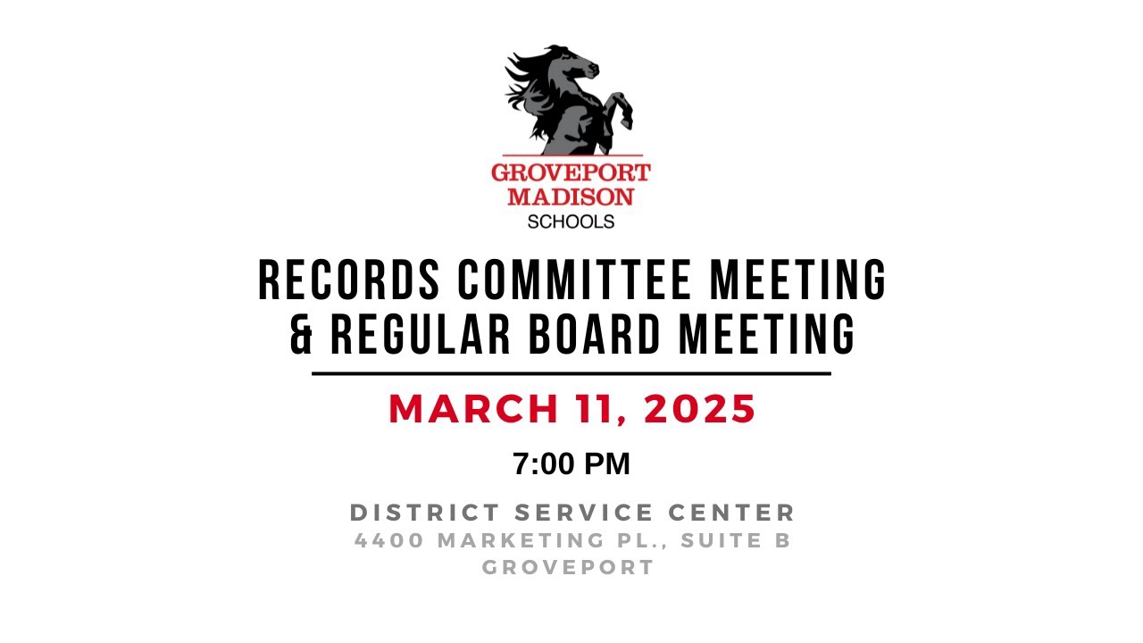 March 11, 2025 - Records Committee Meeting & Regular Board Meeting