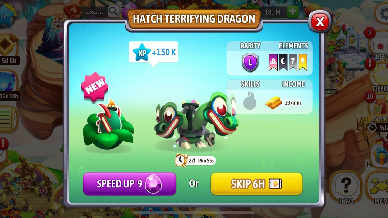Hatching Terrifying Dragon #dragoncity #gameplay #game