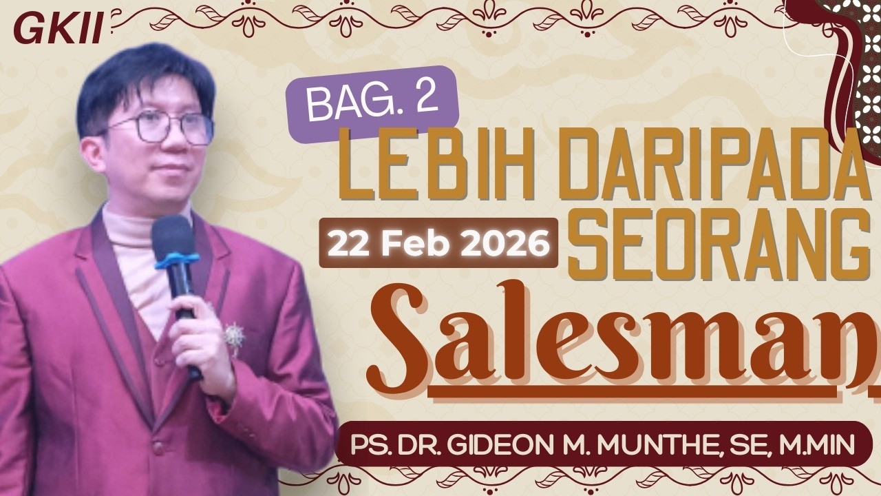IBADAH RAYA UMUM II I GKII PUSAT MEDAN |I MINGGU, 22 FEBRUARY 2026.