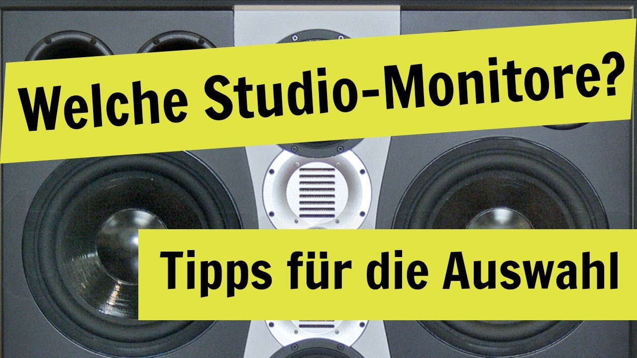Welche Studio-Monitore kaufen? Tipps für die Auswahl