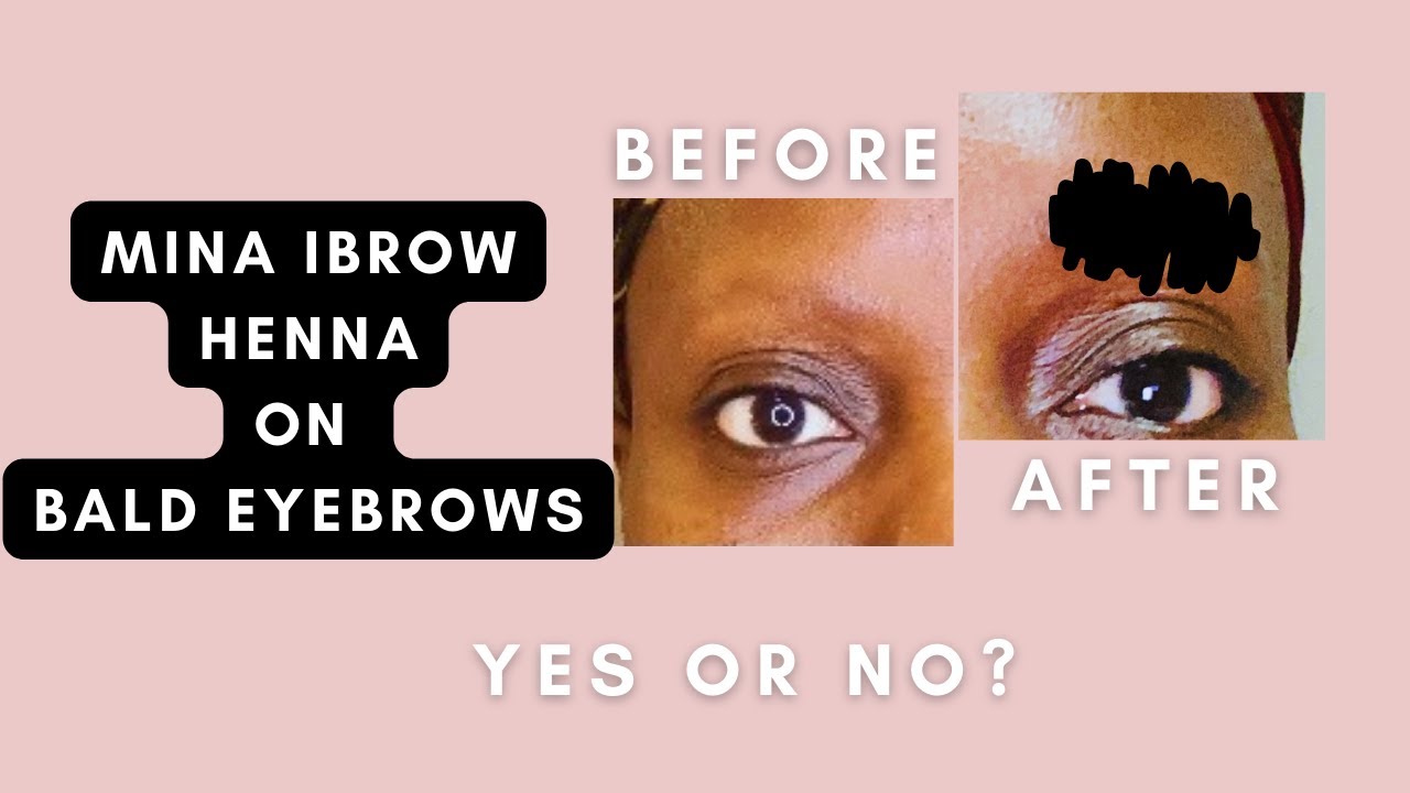 Mina Ibrow Henna: Bald Eyebrows...Will It Work On No Hair Brows?!