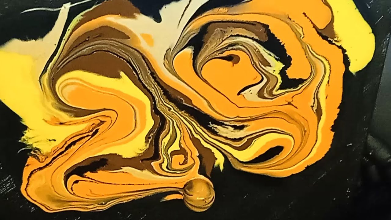 Découvrez « l’acrylic pouring » : je vous présente aujourd’hui un «marble-pour» rutilant !