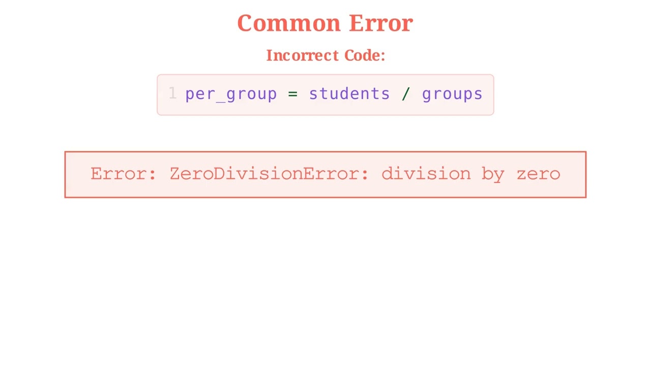 W12, Video 1: Understanding Error Types
